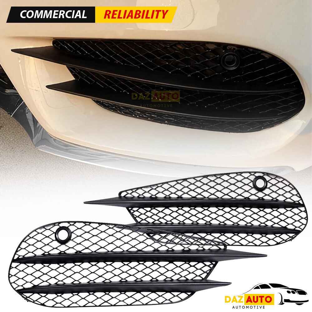 Front Fog Light Grill Air Vent for Mercedes W205 C43 AMG C200 C300 4 Matic 15-18