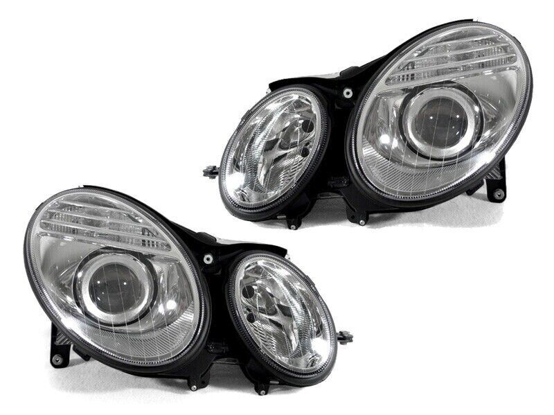 DEPO Chrome AMG Style Projector Headlight Set for 03-06 Mercedes W211 E Class