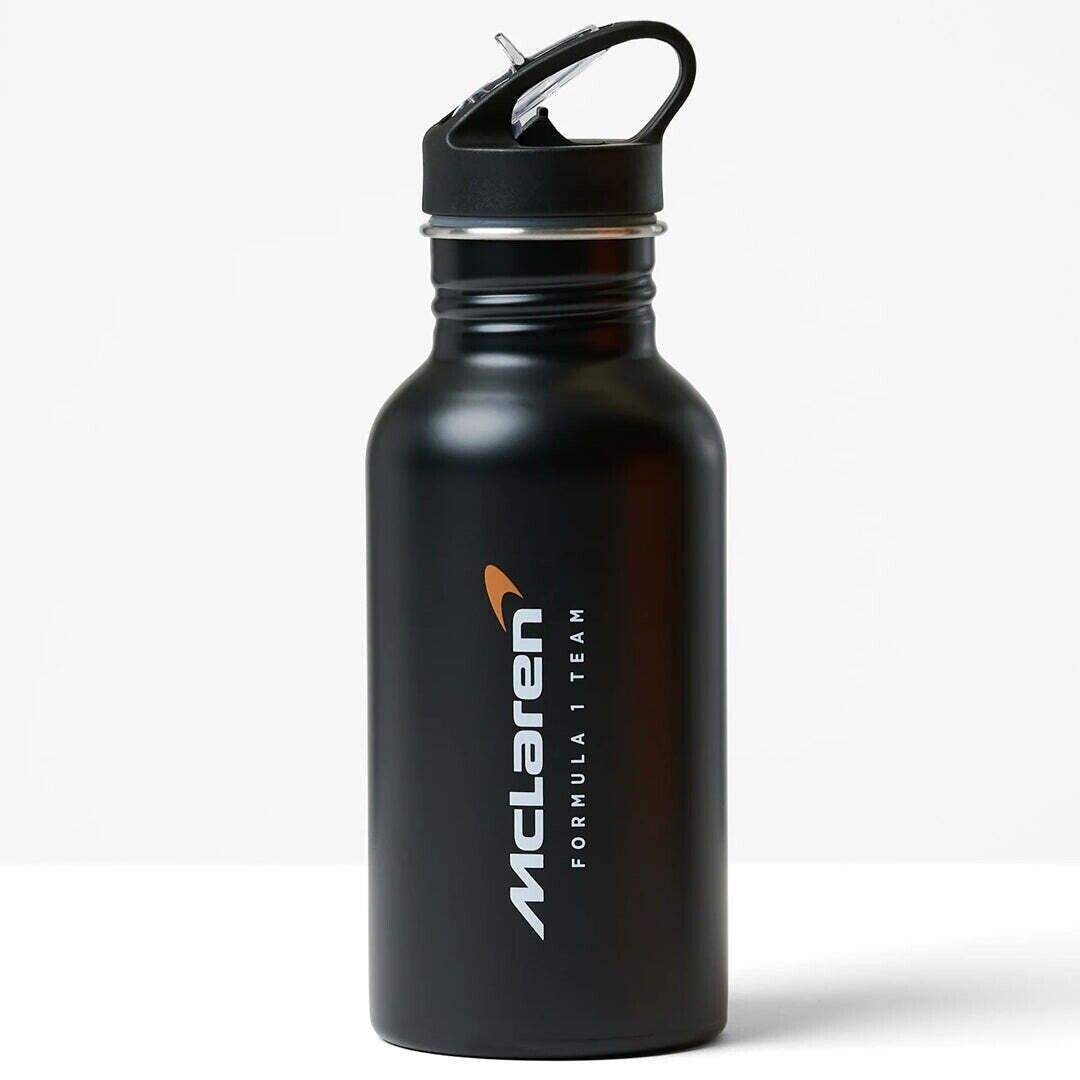 2022 Official McLaren F1 Stainless Steel Water Bottle - 500ml - Black