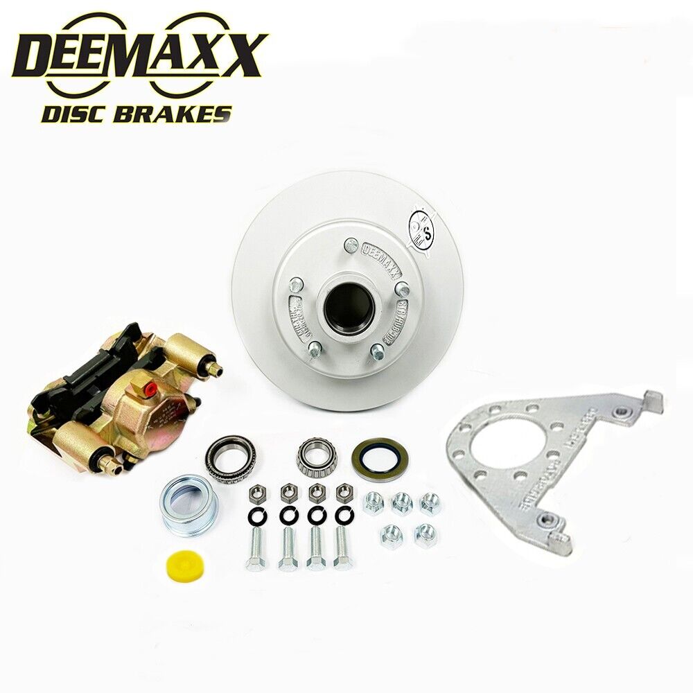 DeeMaxx 3,500 lbs. Trailer Axle Gold Finish Disc Brake Kit