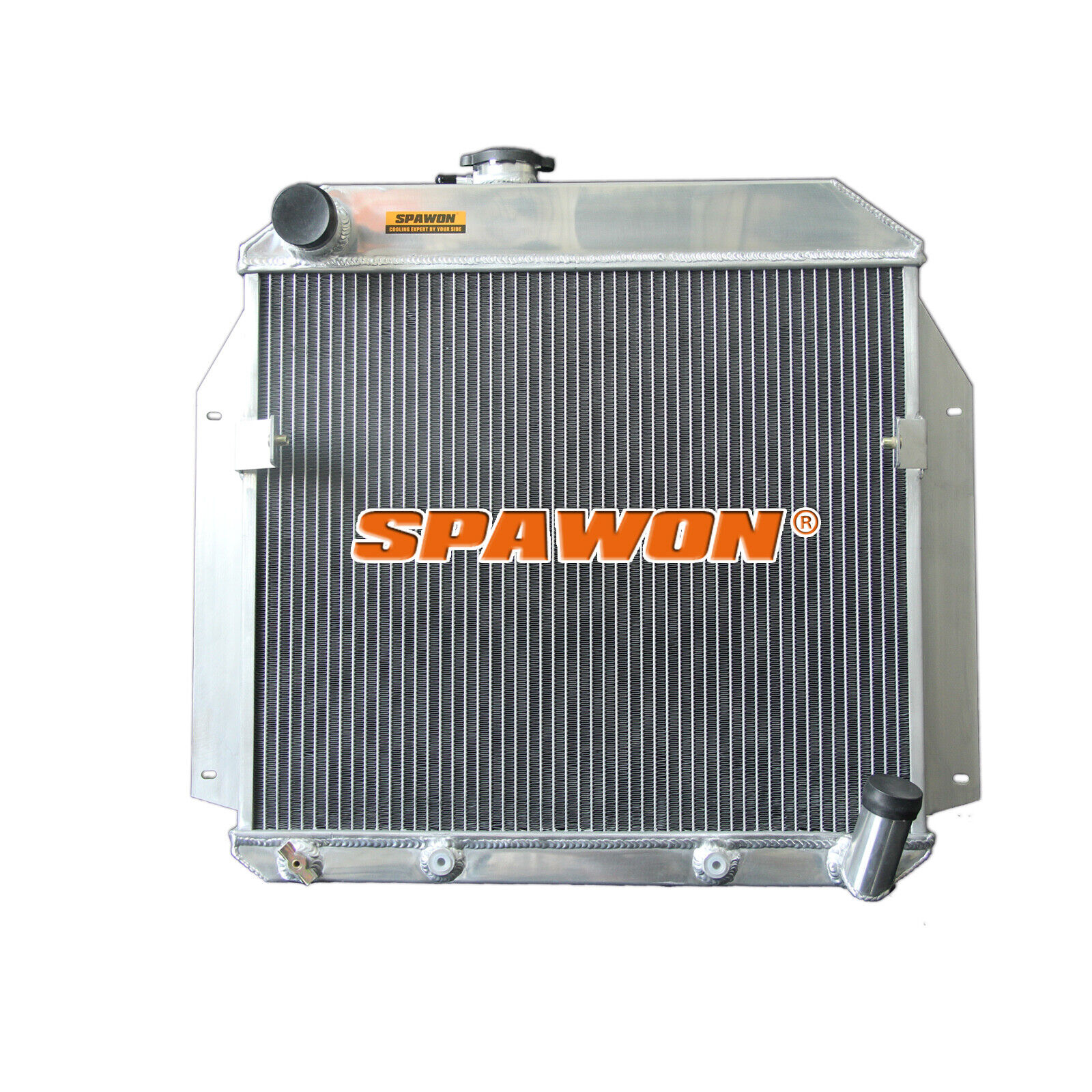 AT SPAWON For Plymouth Savoy 1955-1956 4Rows L6 3.8L 5556 Aluminum Radiator