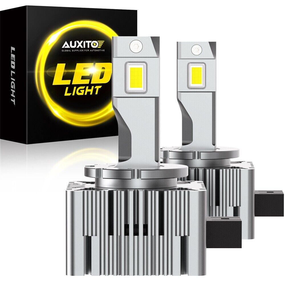 2X LED Headlight Bulb Replace 44W D3S LED Super White Conversion Kit 6000K White