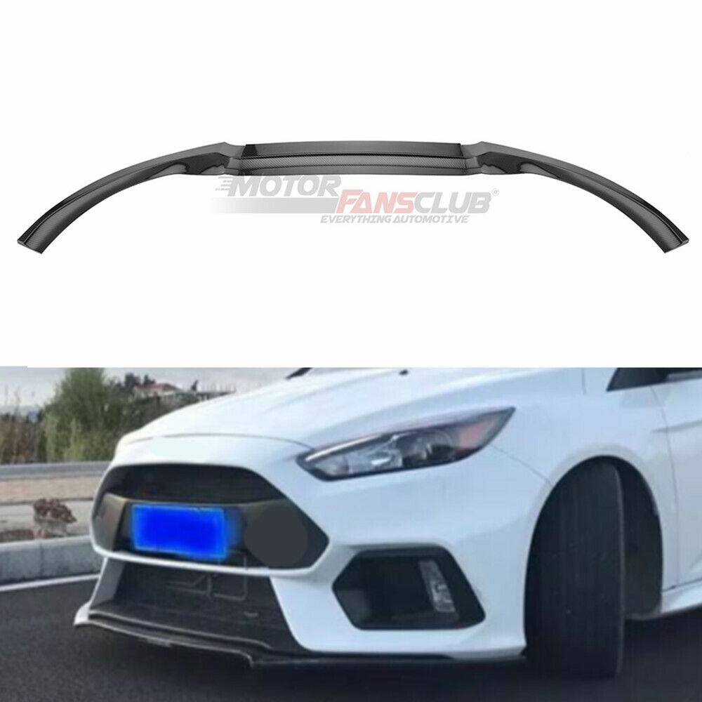 Carbon fiber Front Bumper Lip Protector Cover 3pc For Ford Focus RS ST 2016-2018