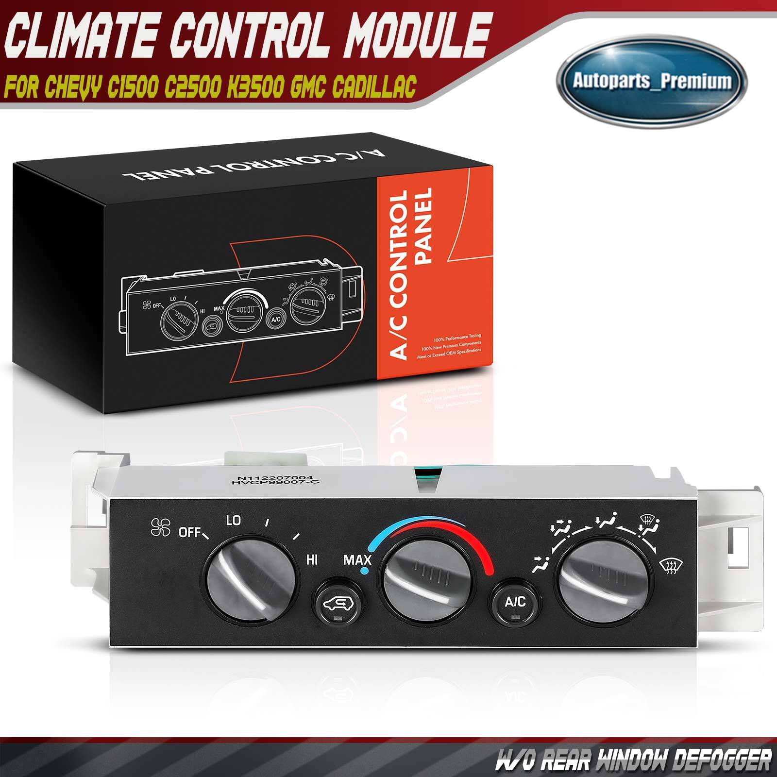 AC Heater Climate Control Module for Chevy Tahoe GMC Yukon C/K1500 2500 96-00