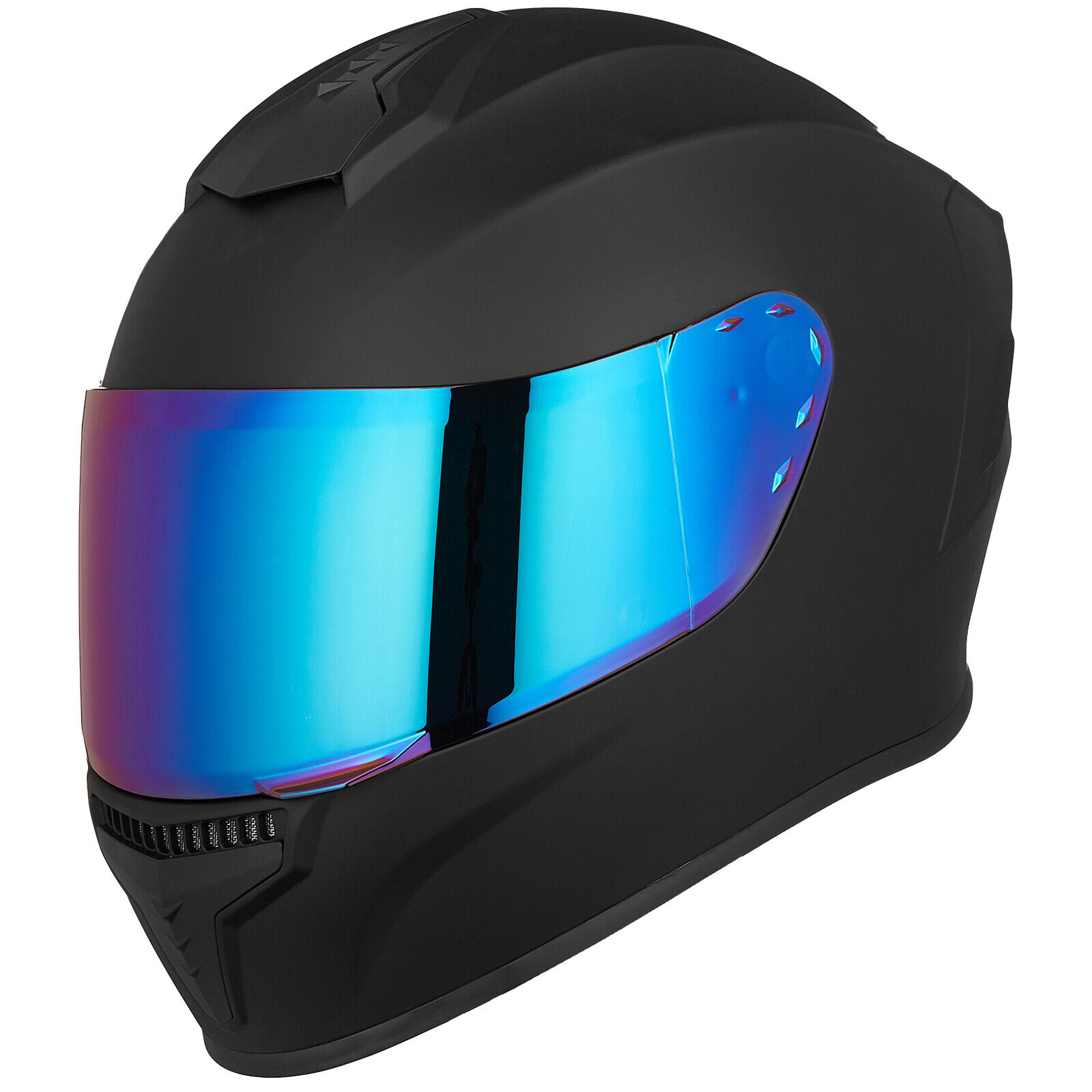 ILM Full Face Motorcycle Helmet Adult DOT Street Bike Racing Helmet Tinted Visor