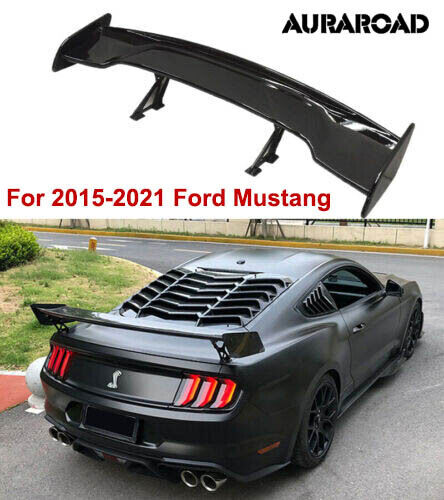 Truck Rear Spoiler Wing 47'' For 2015-2021 Ford Mustang GT350 GT500 Gloss Black