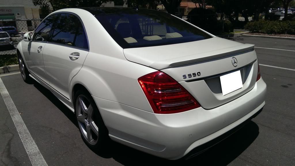 07 2013 Mercedes-Benz S-Class W221 S350 S550 S63 S65 AMG Style Trunk Spoiler Lip
