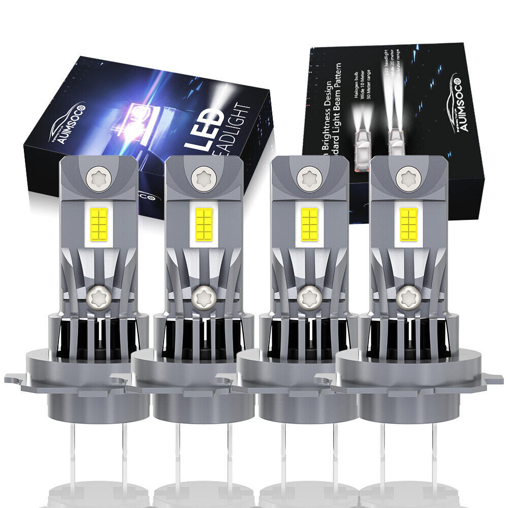 For Mercedes-Benz C250 C300 C350 - 4pc Combo Headlight High Low Beam LED Bulbs