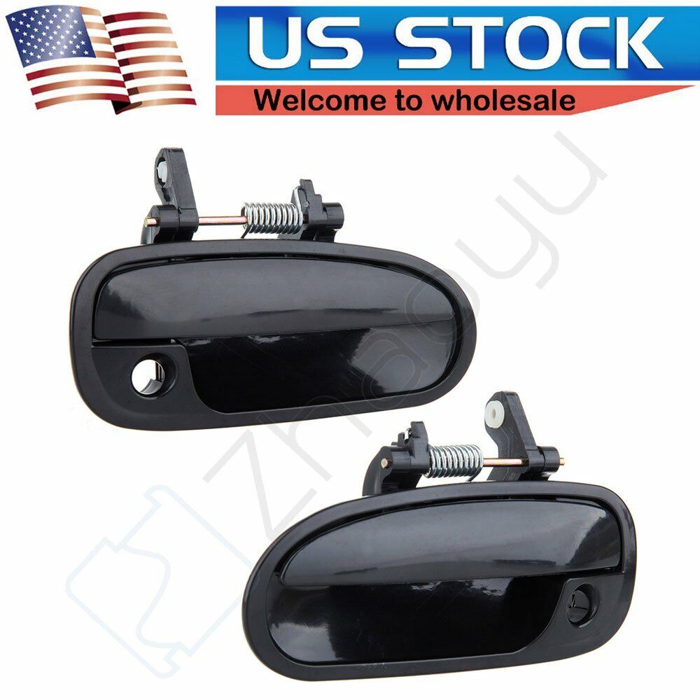 2x For Honda Civic Coupe 96-00 Front Exterior Left Right Door Handle Plastic