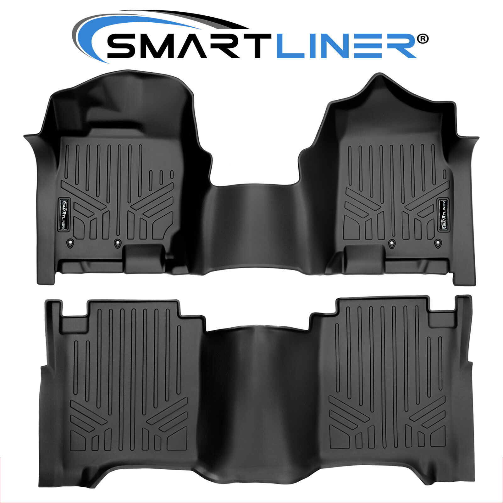 SMARTLINER 2 Row Floor Mat Liner Set (OTH) Compatible With 2017-2022 Nissan Tita