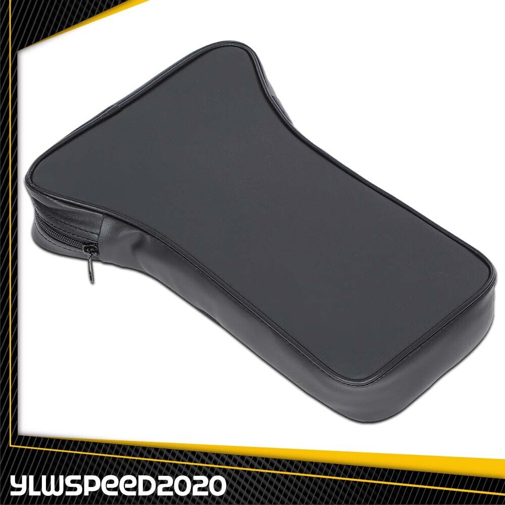 Fit For 1967-1982 Chevy Corvette Center Console Armrest Pad Leather Smooth Black