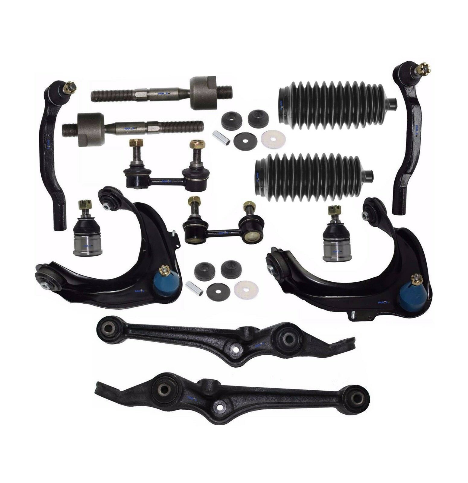 16 Pc Suspension Kit for Honda Accord Upper & Lower Control Arms, Sway Bar Link
