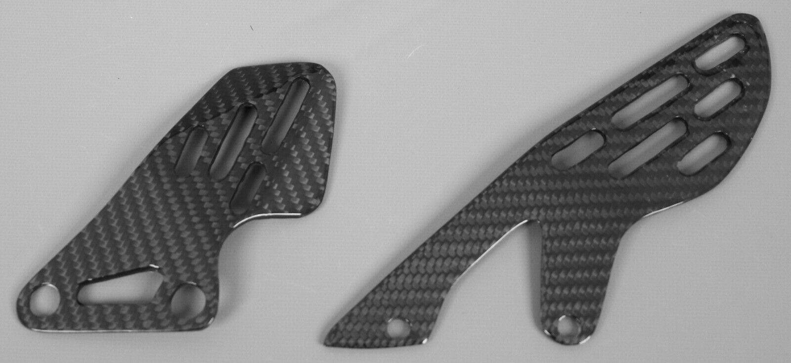 2009-2014 Yamaha R1 Heel Plates - 100% Carbon Fiber
