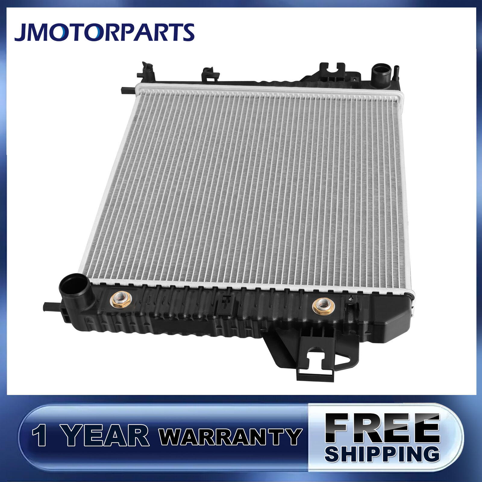 Aluminum Radiator w/ Trans Oil Cooler For 2002 2003 2004 2005 2006 Jeep Liberty