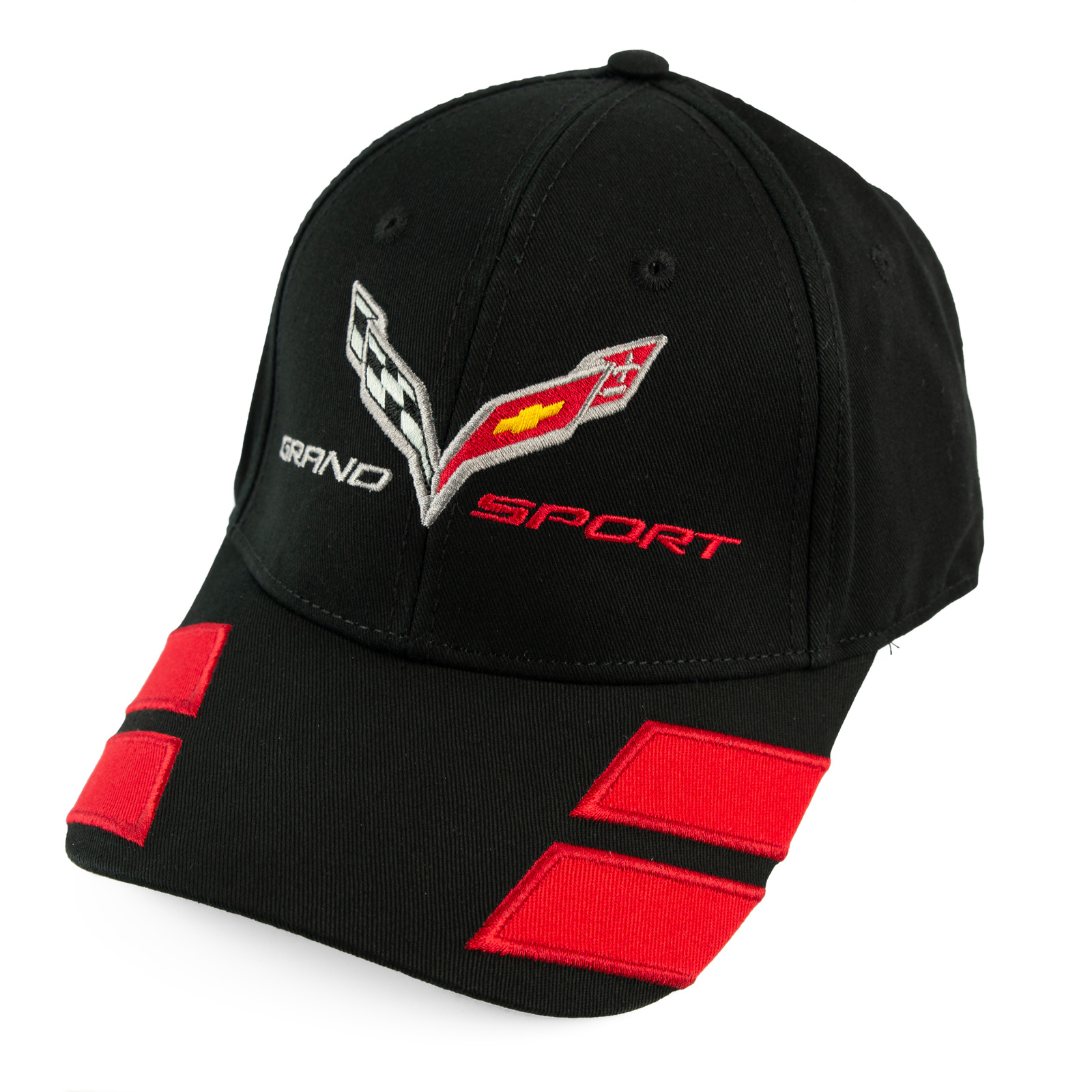 Chevrolet Corvette C7 Grand Sport Racing Stripe Black Hat Cap - SHIPS IN A BOX