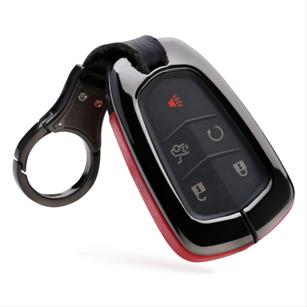 Zinc Alloy Remote Fob Key Case Cover Holder For Cadillac Escalade ESV Keyless