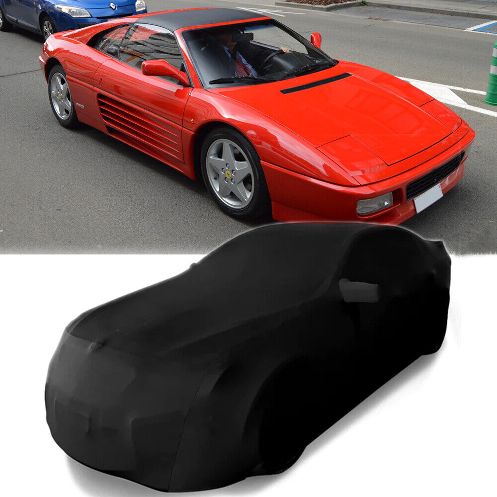 Car Covers Indoor Stain Stretch Dust-proof Black Custom For Ferrari 348 TB & TS
