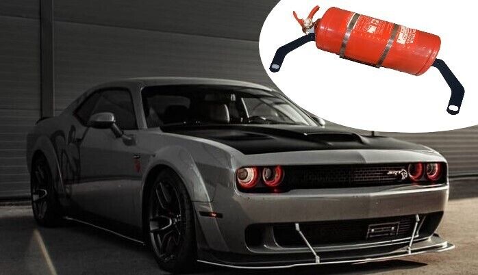 F4 Fabrication Fire extinguisher mount holder bracket for Dodge Challenger 