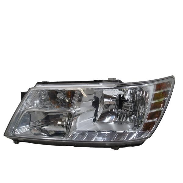 09 10 11 12-20 Dodge Journey Driver Headlight Quad Halogen Chrome Bezel Headlamp