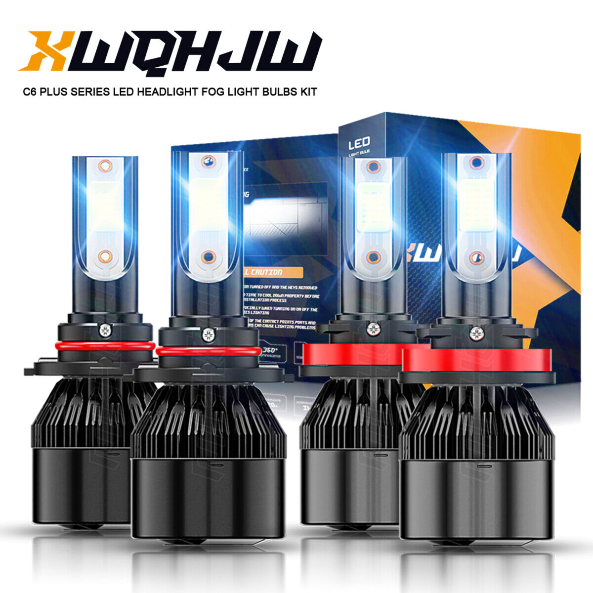 For Scion XB 2008-2015 Combo 9005 H11 LED Headlight Bulbs High Low Beam 6000K A+