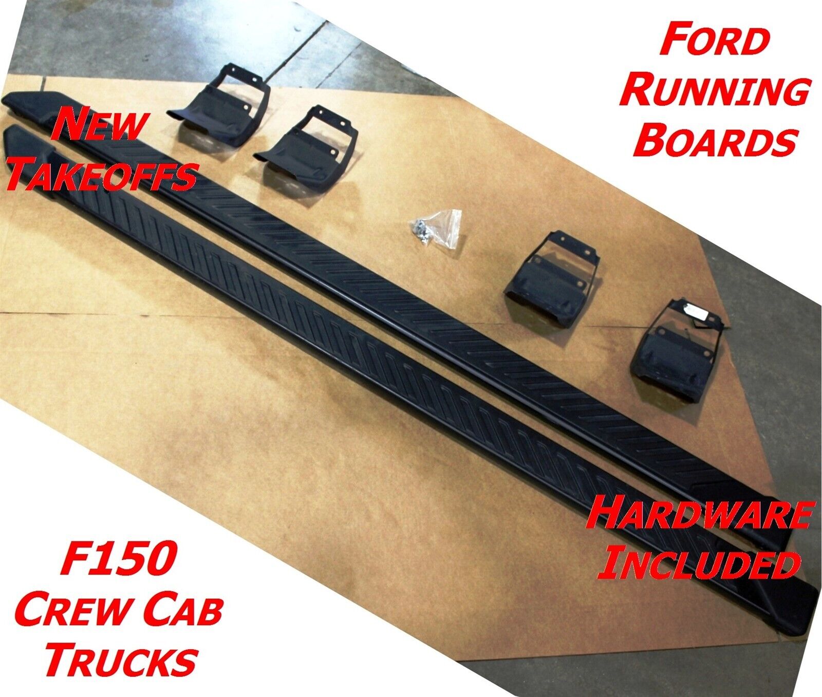 🔥OE Running Boards BLACK fits CREW CAB 15-23 F150 Ford Truck Factory Side Steps
