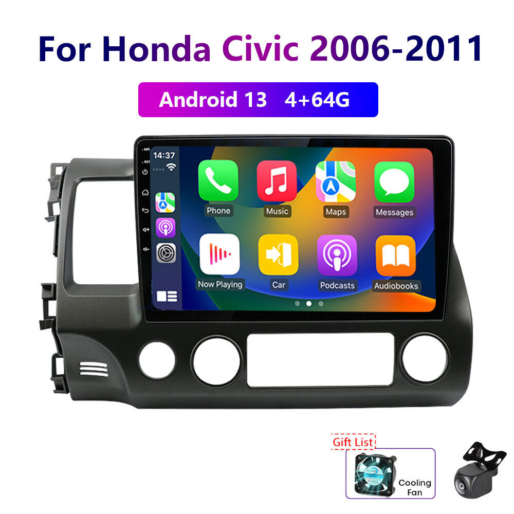 Wireless Carplay 4-64G Android13For Honda Accord 2003-2007 Car Stereo Radio GPS