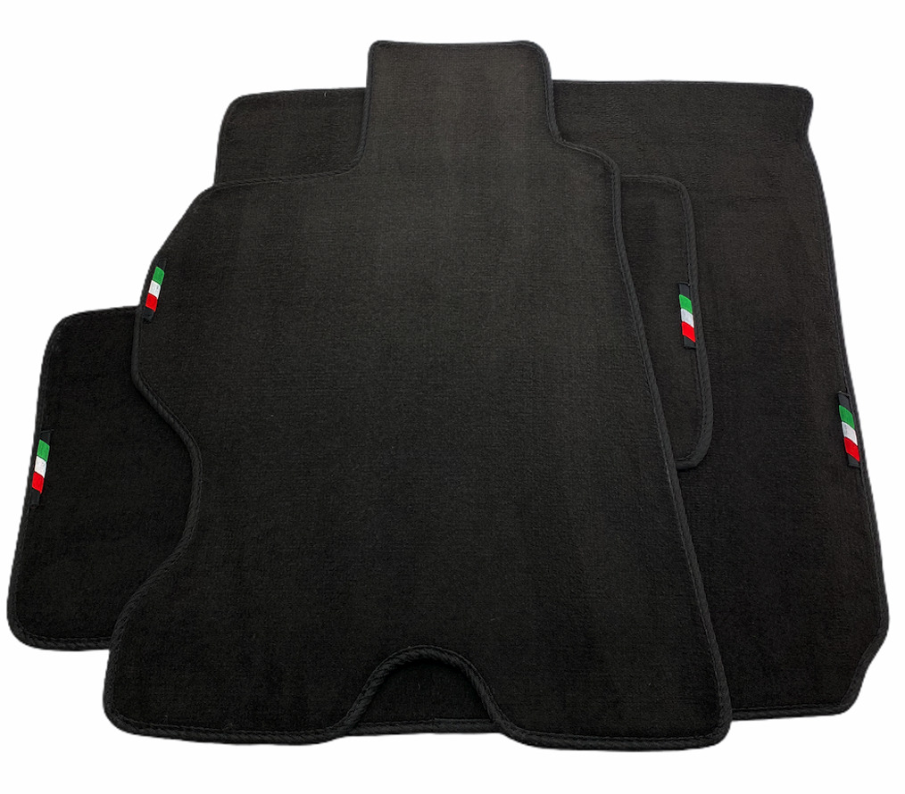 Floor Mats For Ferrari FF Black Tailored Carpets With Italian Emblem LHD 2012-16