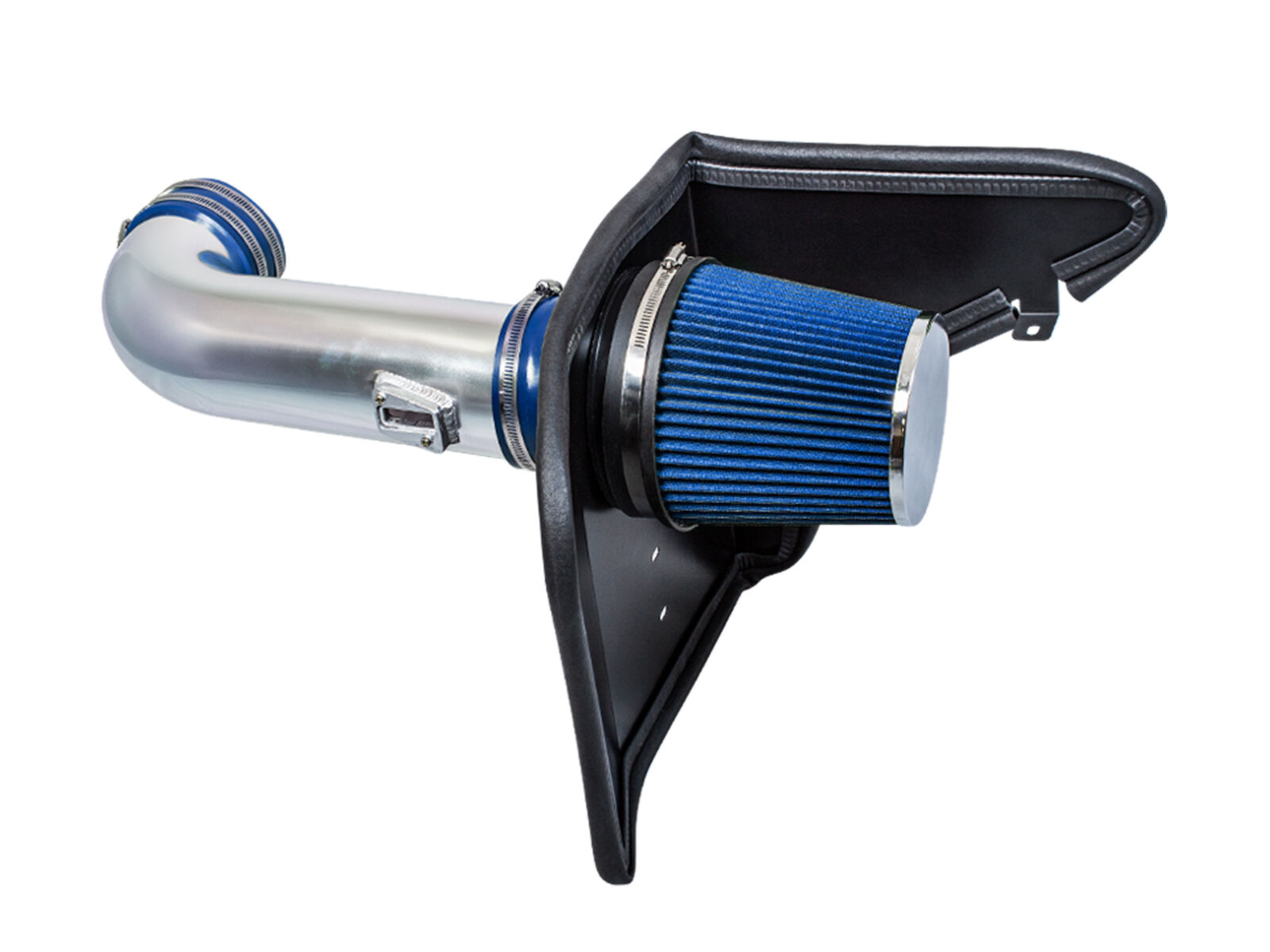 BCP 10-15 Camaro 6.2L V8 Heat Shield Cold Air Intake Induction Kit + BLUE Filter