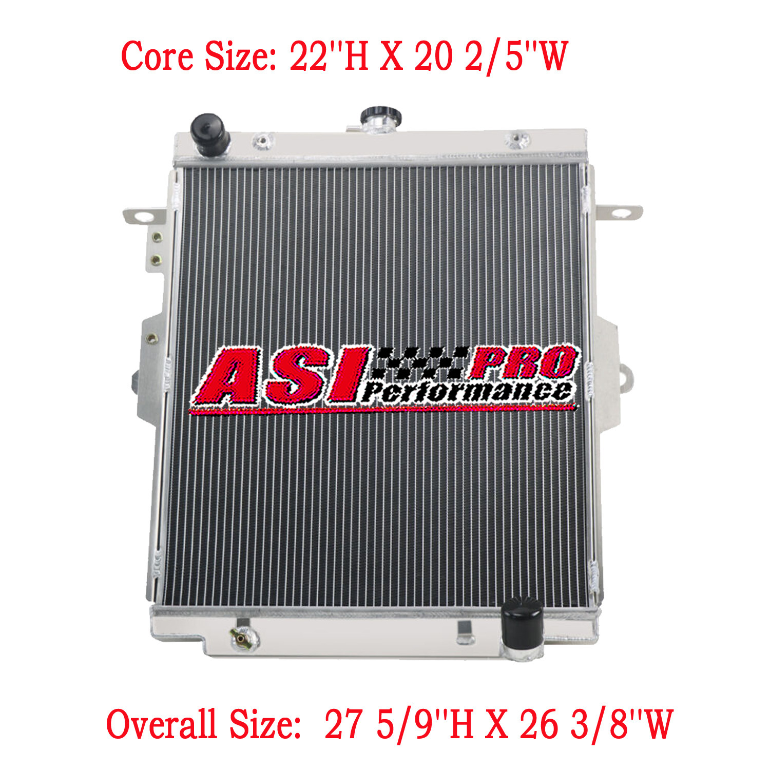 Universal  4 Row  Radiator  Core Size : 22''H X 20 2/5''W