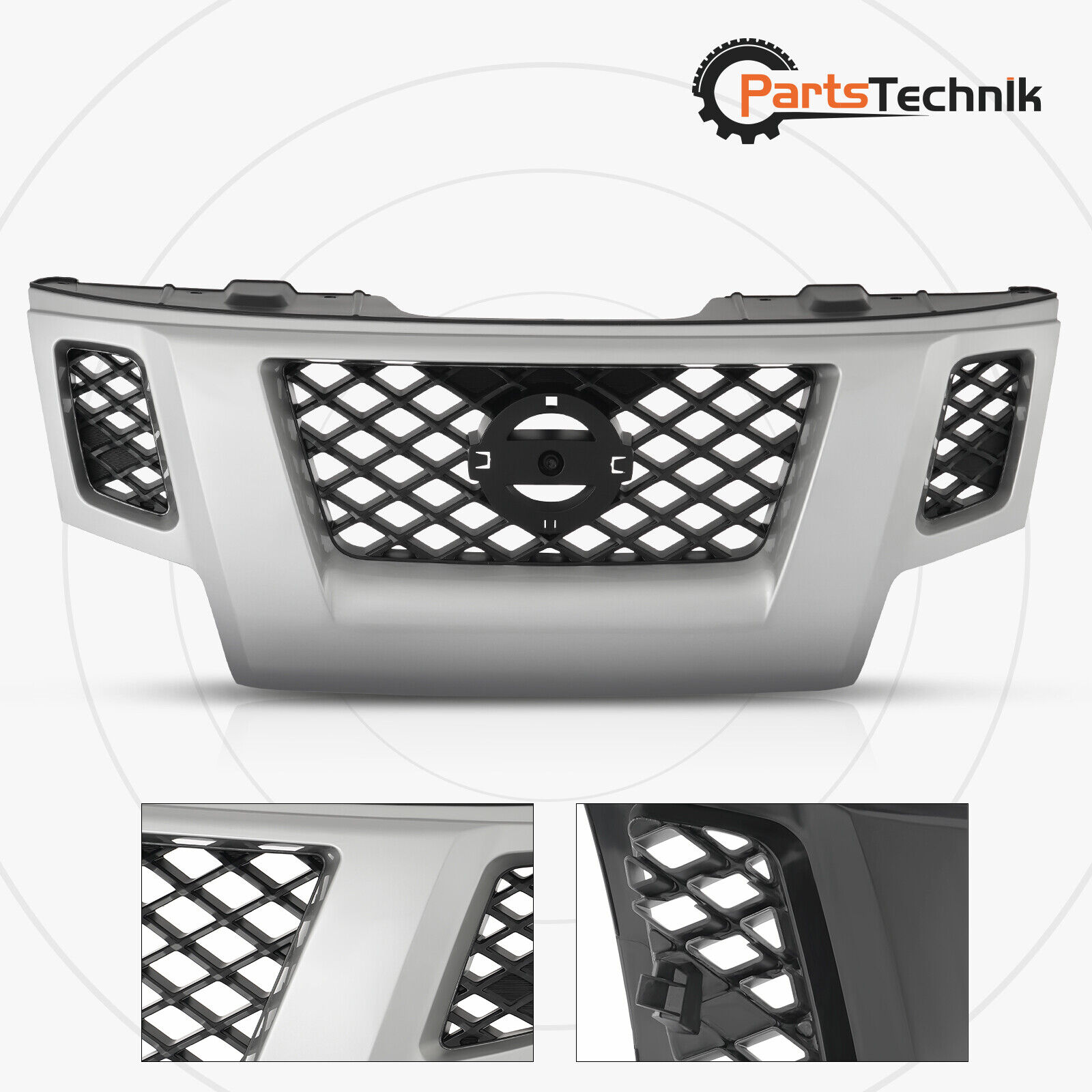 For 2009-2013 Nissan Xterra Silver Shell Grille Assembly
