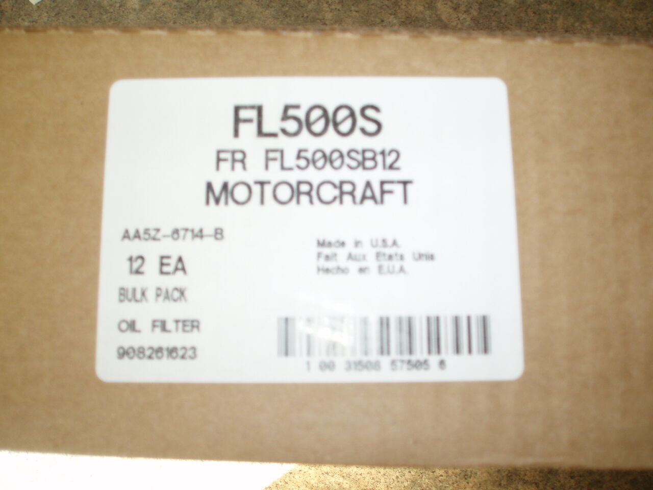 12 NEW Motorcraft FL500SB12 Engine Oil Filter FL500S CASE FAST 