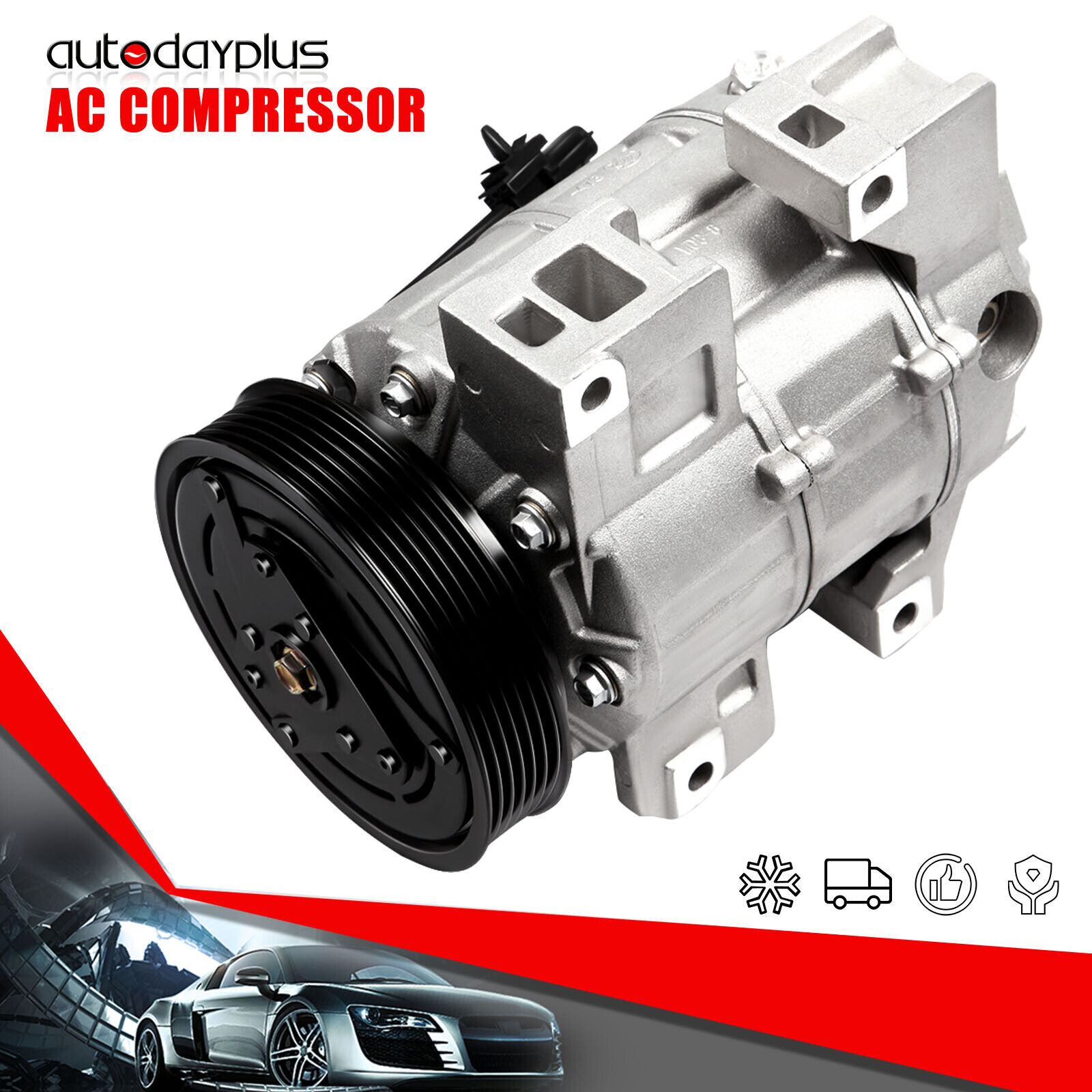 A/C AC Compressor For Nissan Altima 2.5L 2008 2009 2010 2011 2012 CO 10886C