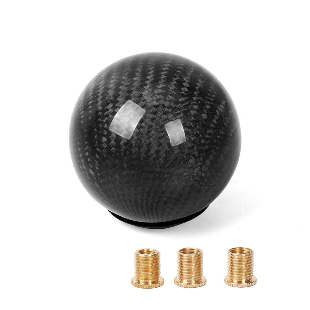 Universal Carbon Fiber Car Gear Stick Shift Knob Manual MT Shifter Ball Shape