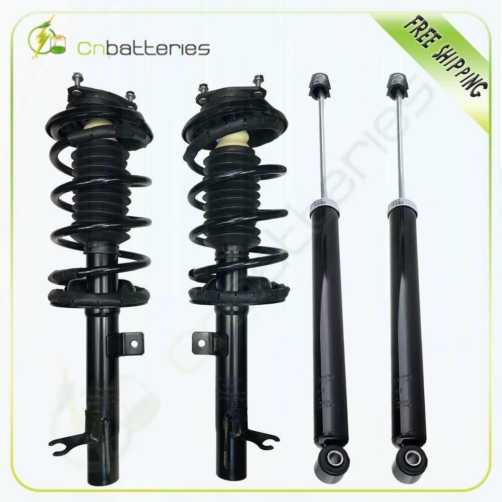 For 2000-05 Ford Focus Front Complete Struts Assembly w/ Springs and Rear Shocks