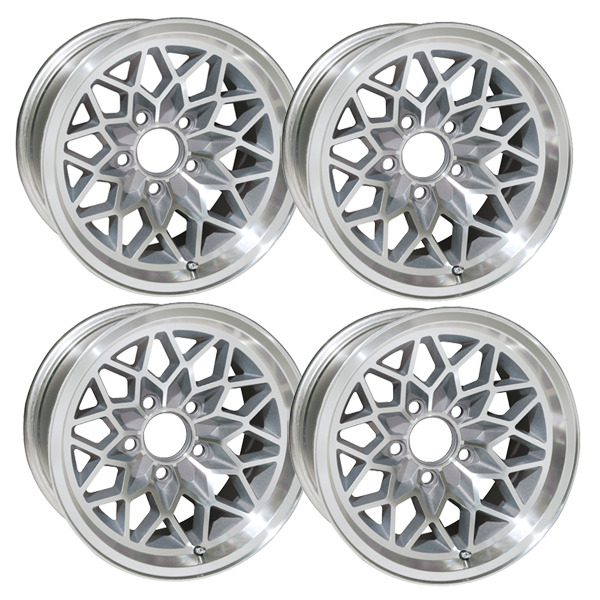 YEARONE Snowflake Wheels 17 X 9 cast aluminum Snowflake wheel set of 4. SILVER 