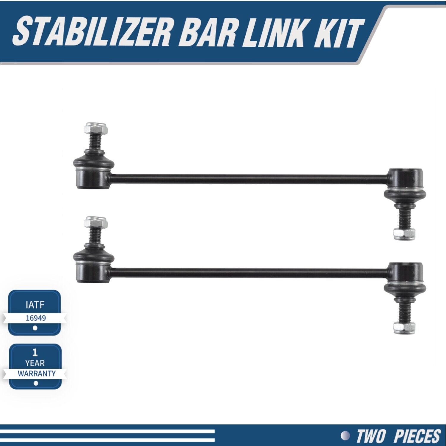 2pcs Front Stabilizer Sway Bar End Links for 01-18 Ford Figo Escape 95-19 Mazda