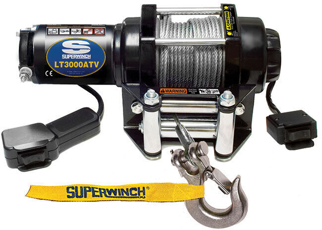 Superwinch 1130220 LT3000 12V DC Winch 3,000lb/1361kg Steel Wire