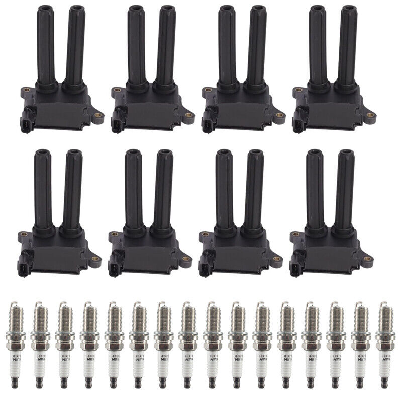 8 Ignition Coils + 16 iridium Spark Plugs for 09-19 Dodge Jeep Chrysler 300 5.7L