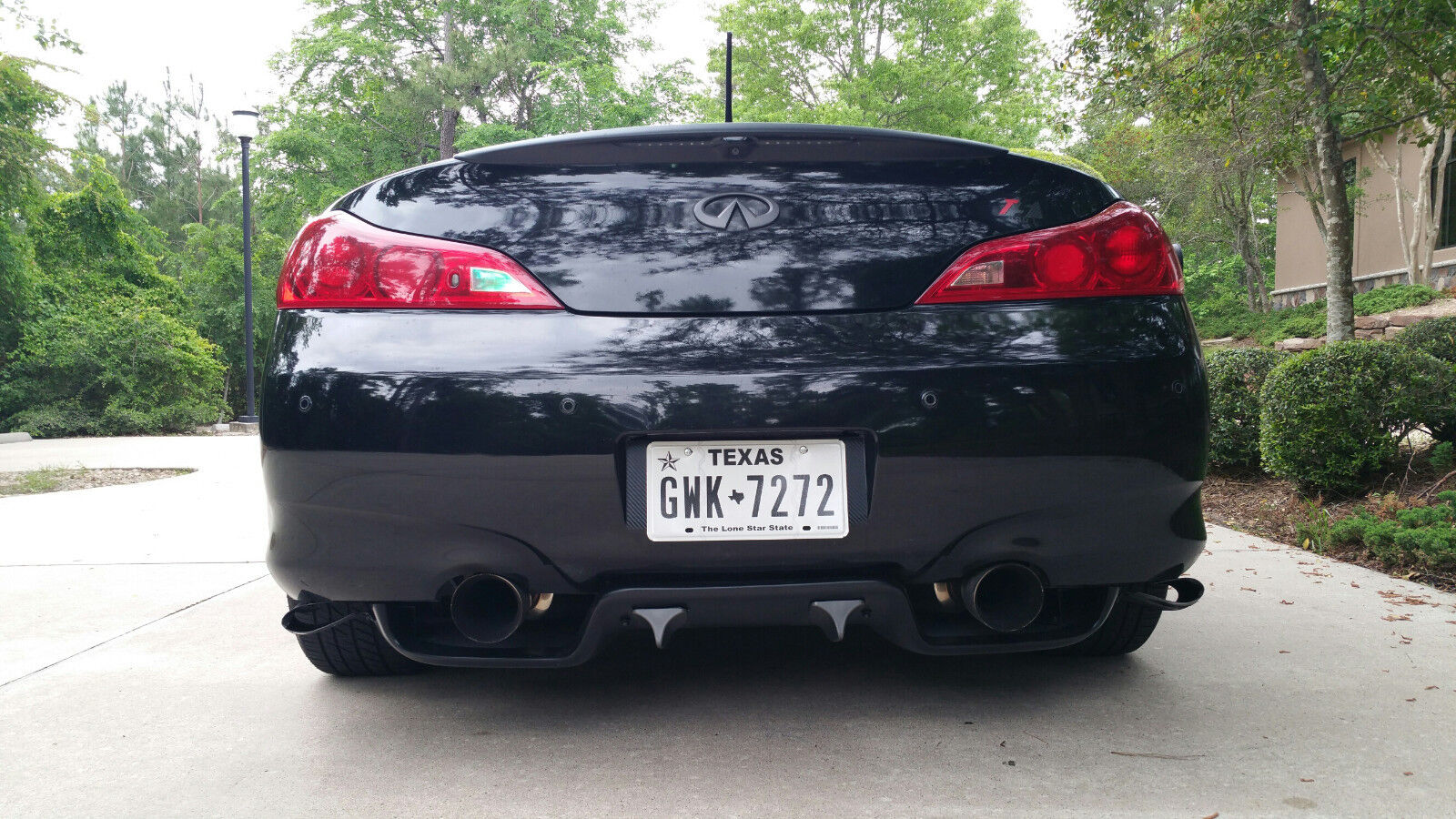 For 03-08 350z Infiniti G35 Coupe TS Style JDM Carbon Rear Diffuser Blade Fins