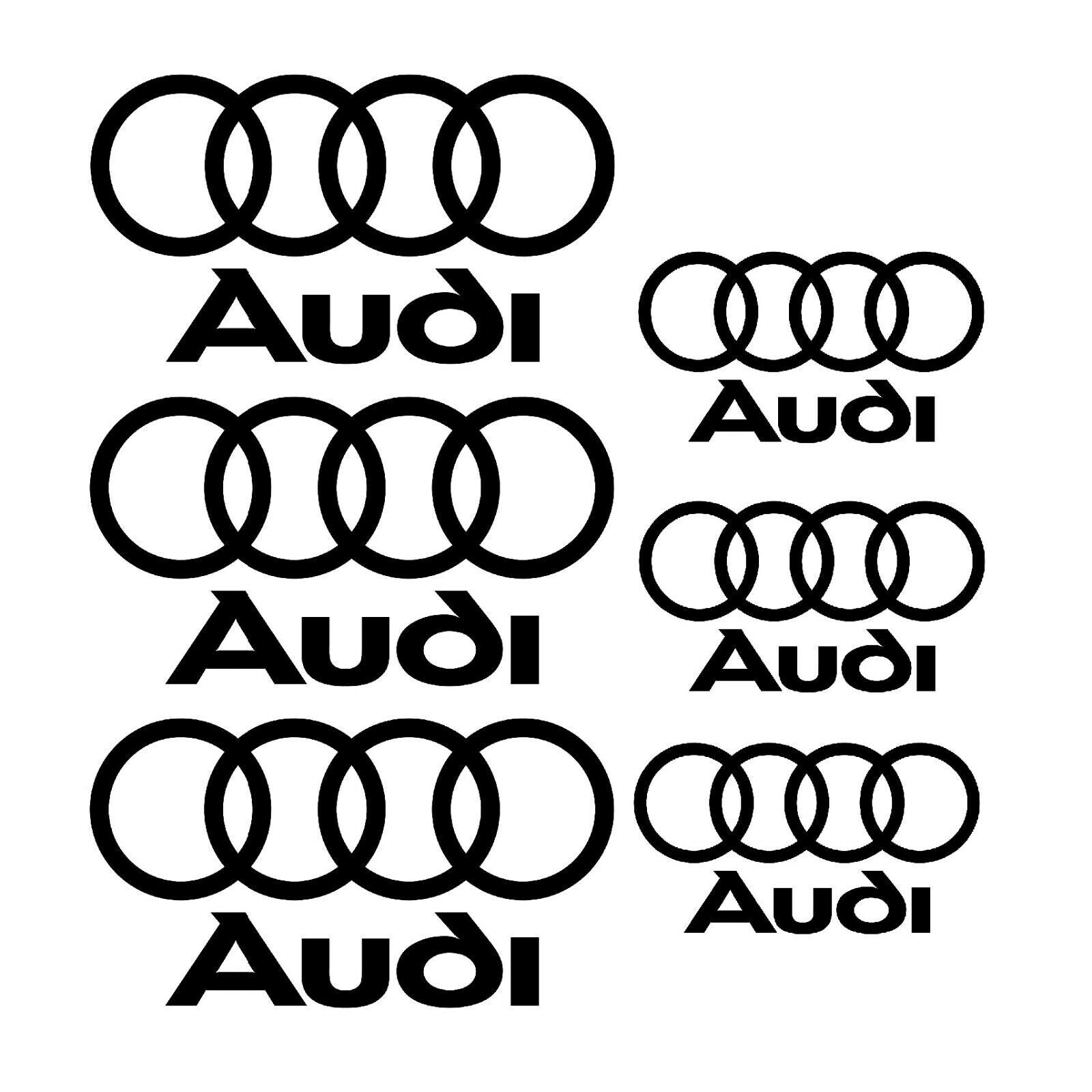 Audi Brake Caliper High Temp Decal Vinyl Sticker Automotive Quattro RS Sport
