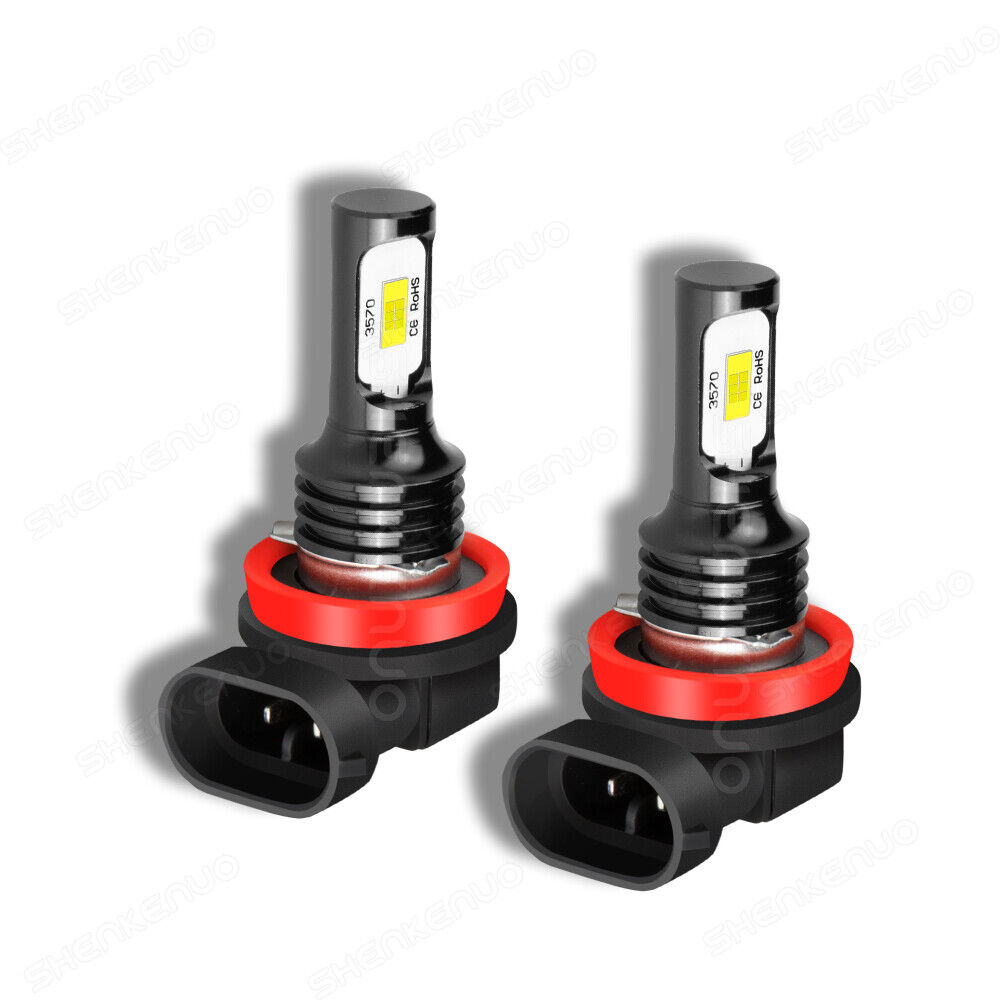 For KIA Optima 2011-2015 2PC H11 H8 LED Fog Driving Light Lamp Bulbs 6000K White