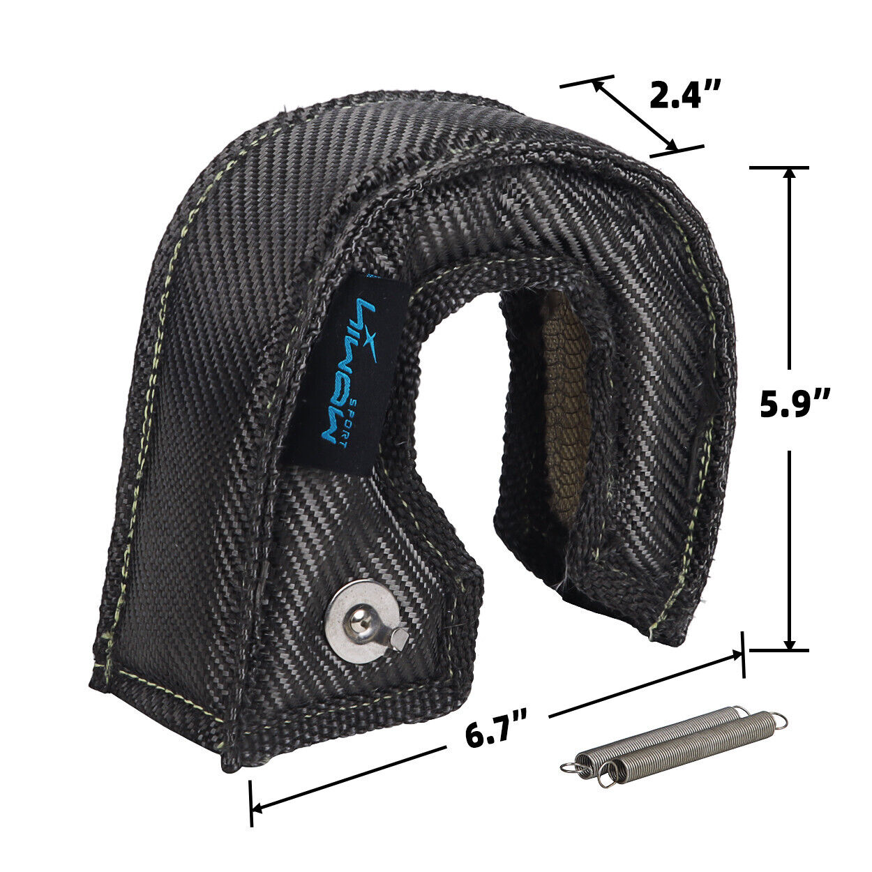 Hiwowsport Titanium Carbon Fiber Turbo Blanket For T25 T28  Heat Shield Cover US
