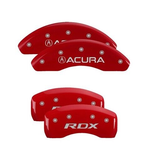 MGP Caliper Covers Set of 4 Red finish Silver Acura / RDX