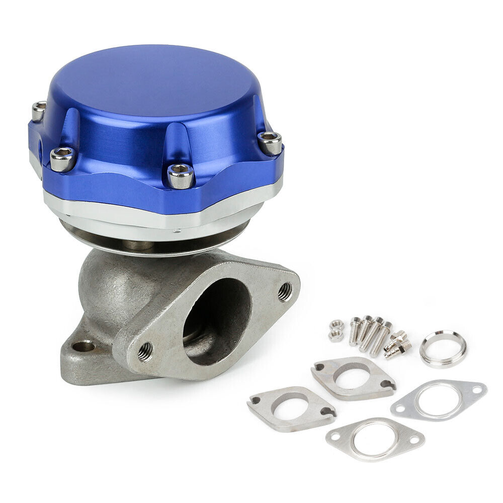 35MM/38MM 20PSI Turbo Charger Manifold Compact 2-BOLT External Wastegate Blue