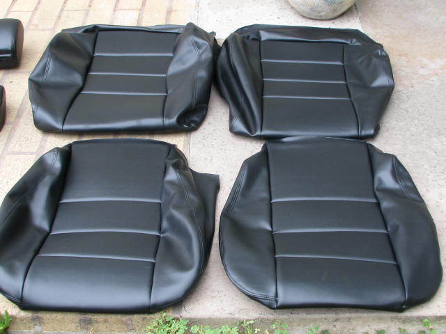 BMW 635CSI E24 L6 87-89 COMFORT SEAT KIT BLACK VINYL UPHOLSTERY KITS NEW