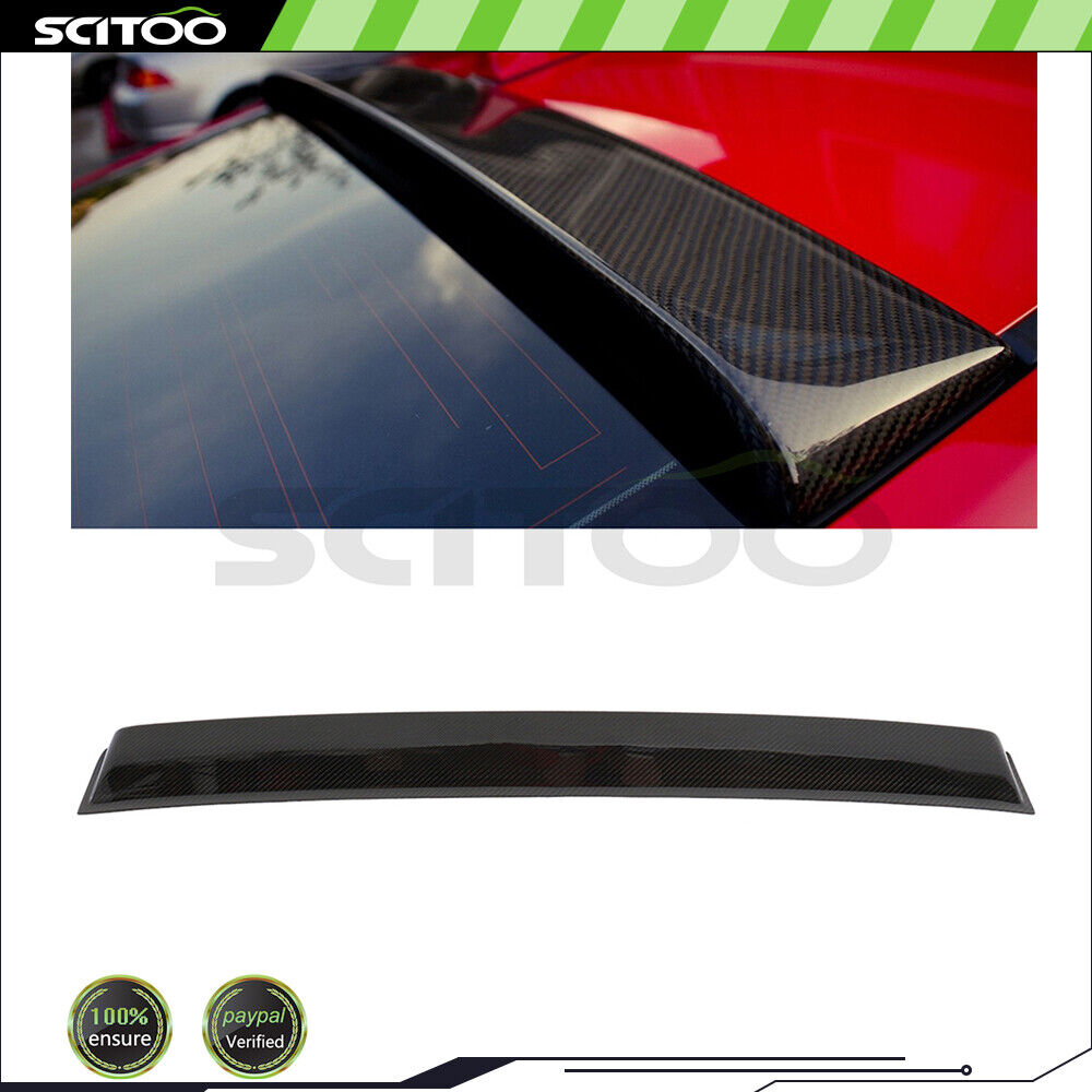 For 2003-2008 Nissan 350Z Carbon Fiber Rear Window Visor Roof Spoiler Wing