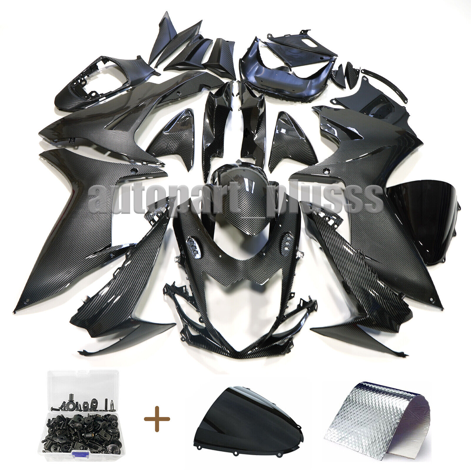 Carbon Fiber Painted Fairing Kit For Suzuki GSXR600/750 2011-2024 ABS Injection