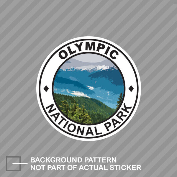 Olympic National Park Sticker Hurricane Ridge Lake Crscent Washington hike camp