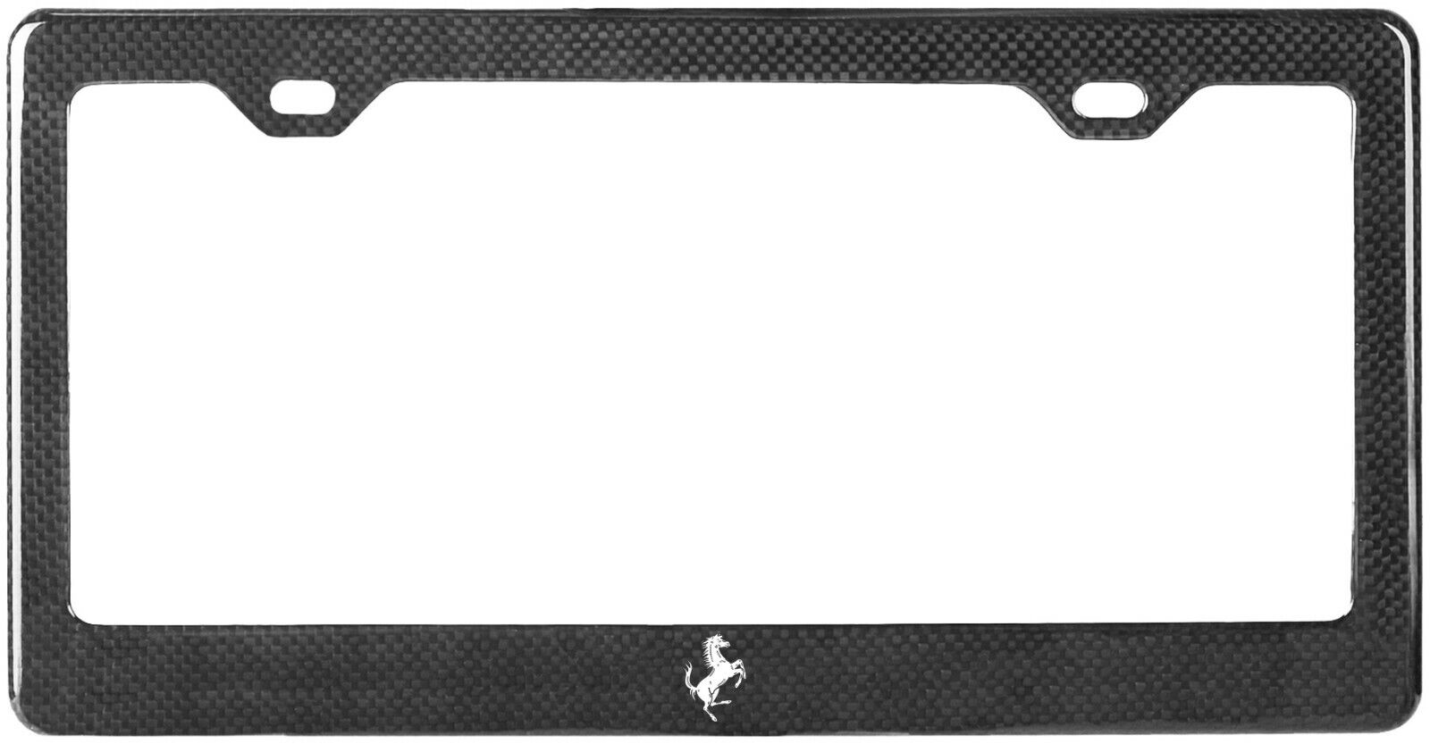 Custom Carbon Fiber License Plate Frame (Fits Ferrari Models)