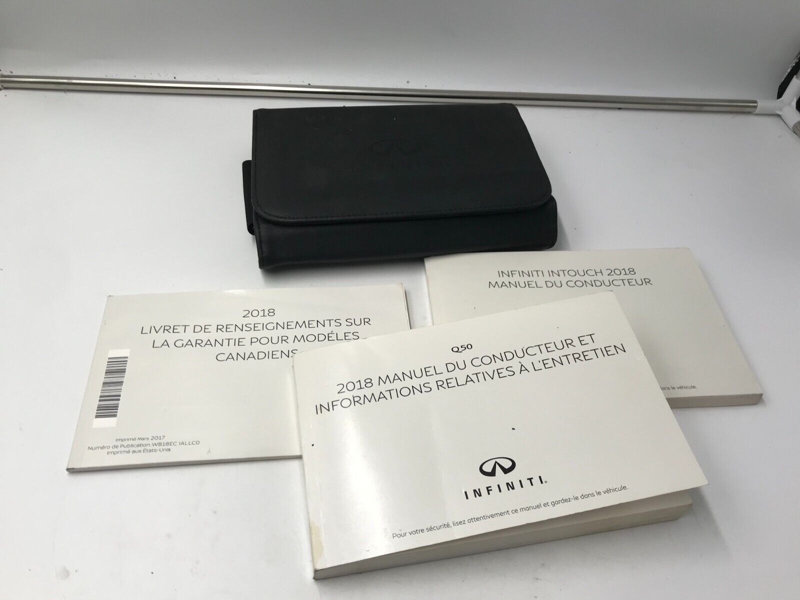 2018 Infiniti Q50 Canadian Owners Manual With Case OEM OM0034
